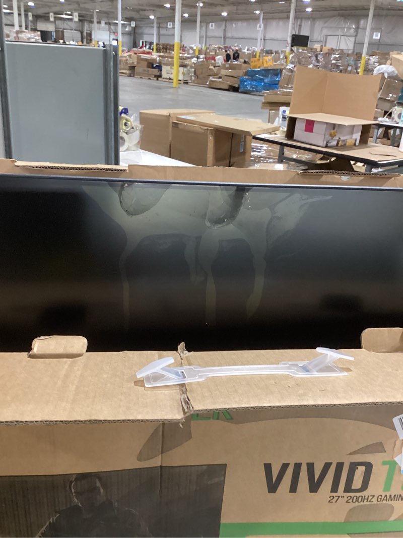 Condition photo showing Good Condition for For parts only) GAMEPOWER T50 27 Inch 1500R Curved White Gaming Monitor, 200Hz 1080p, Full HD, 0.5ms Response Time, AS IS!