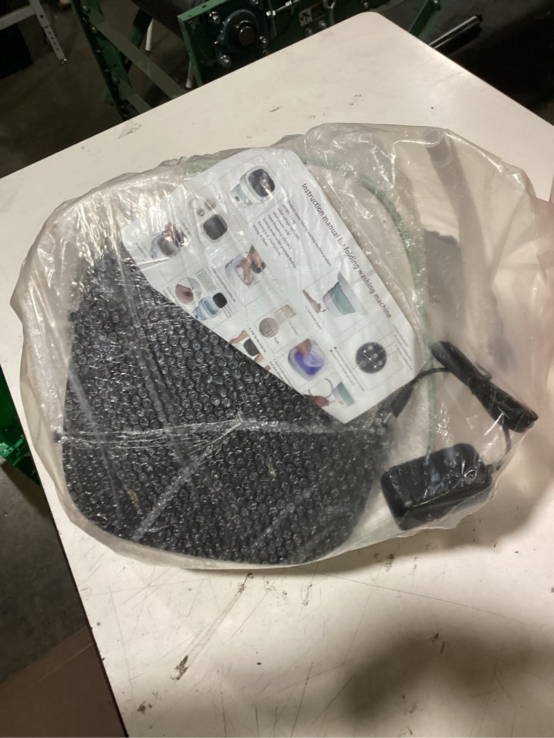 Condition photo showing Good Condition for 17l portable mini washing machine, foldable compact washer with spin dryer, 3 wash modes for baby clothes, underwear & socks, perfect for apartments, travel, dorm & rv living