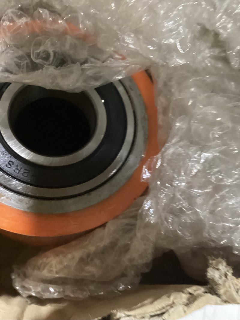 Condition photo showing Good Condition for 2pcs Load Wheels Kit with pins Pallet Jack Wheels Compatible with Toyota 8HBW23 Model Electric Pallet Jack Lift Truck
