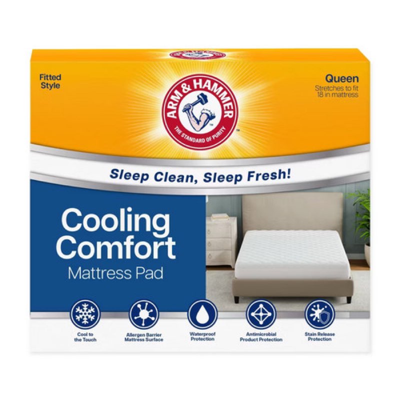 Arm & Hammer Queen 18 in Cooling Comfort Mattress Pad