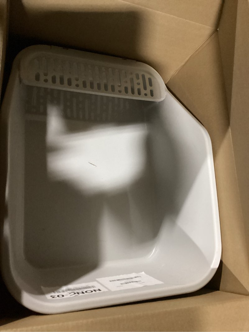 Condition photo showing Good Condition for SpaceTime Large Cat Litter Box with High Sides,Cat Boxes for Indoor Cats,Cat Litter Pan for Kitty,Litter Box with Low Entry,Easy to Clean,Anti-Splashing(Grey)