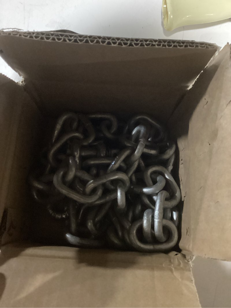 Condition photo showing Good Condition for Similar to. Galvanized 5/16\" Anchor Chain 2 PCS 3/8\" Anti-Off Shackles, Boat Anchor Chain, Anchor Chains for Boats, Galvanized Chain with Shackles 5/16inch x 10ft
