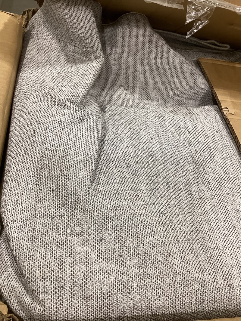 Condition photo showing As Is for 10x12 area rug living room rugs - washable neutral modern abstract soft thin large rug indoor floor no slip rug carpet for bedroom under dining table home office decor - brown grey brown grey 10' x 12' (rectangular)