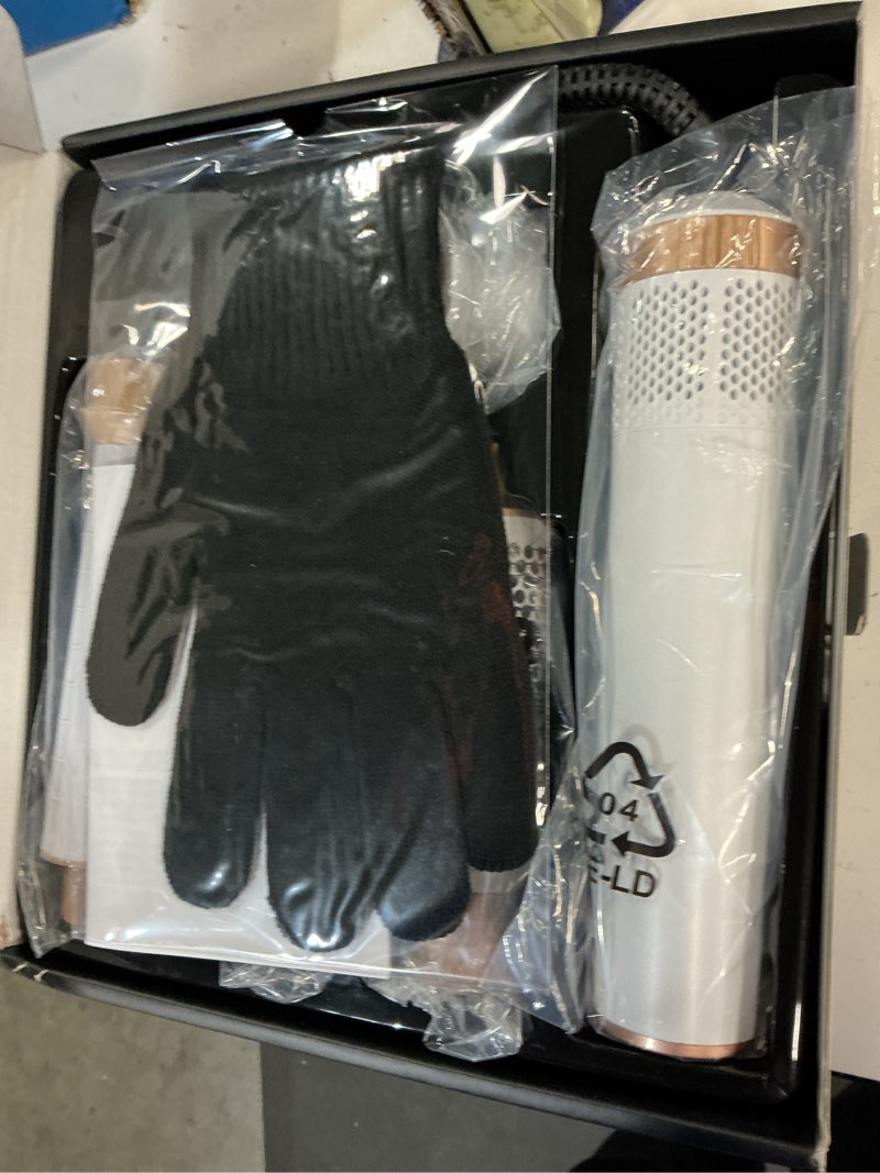Condition photo showing New/Like New for blow dryer brush 5 in 1: ionic hot air styler hair dryer brush blow dryer set for curling volumizing straightening styling white
