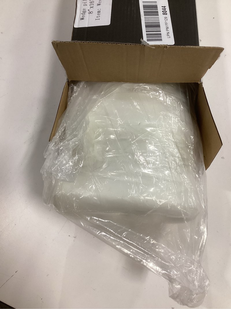 Condition photo showing item condition for Greaton, Leg Wedge Elevation Pillow for Blood Circulation | Relieved & Recovers Foot and Ankle Injuries | Pillows for Swelling | Multi-Purpose | 8”x16”x23”, White Without Cover 23"x16"x8"