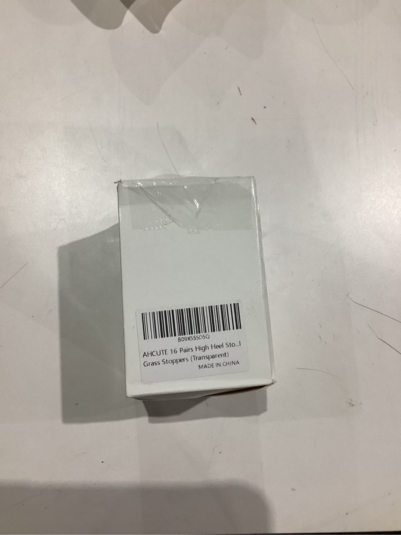 Condition photo showing New/Like New for 16 Pairs High Heel Stoppers – 4 Sizes Heel Stoppers for Women Grass Wedding, Clear Heel Protectors for Shoes Walking on Grass and Uneven Floor Heel Grass Stoppers (Transparent)