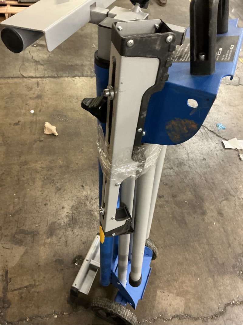 Condition photo showing As Is for Steel Adjustable Rolling Miter Saw Stan Kobalt 0786032