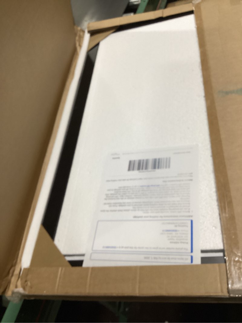 Frame Amo 26x32 Black Solid Wood Poster Frame, White Mat for 22x28 Image, Tempered Glass Front, 1.5 