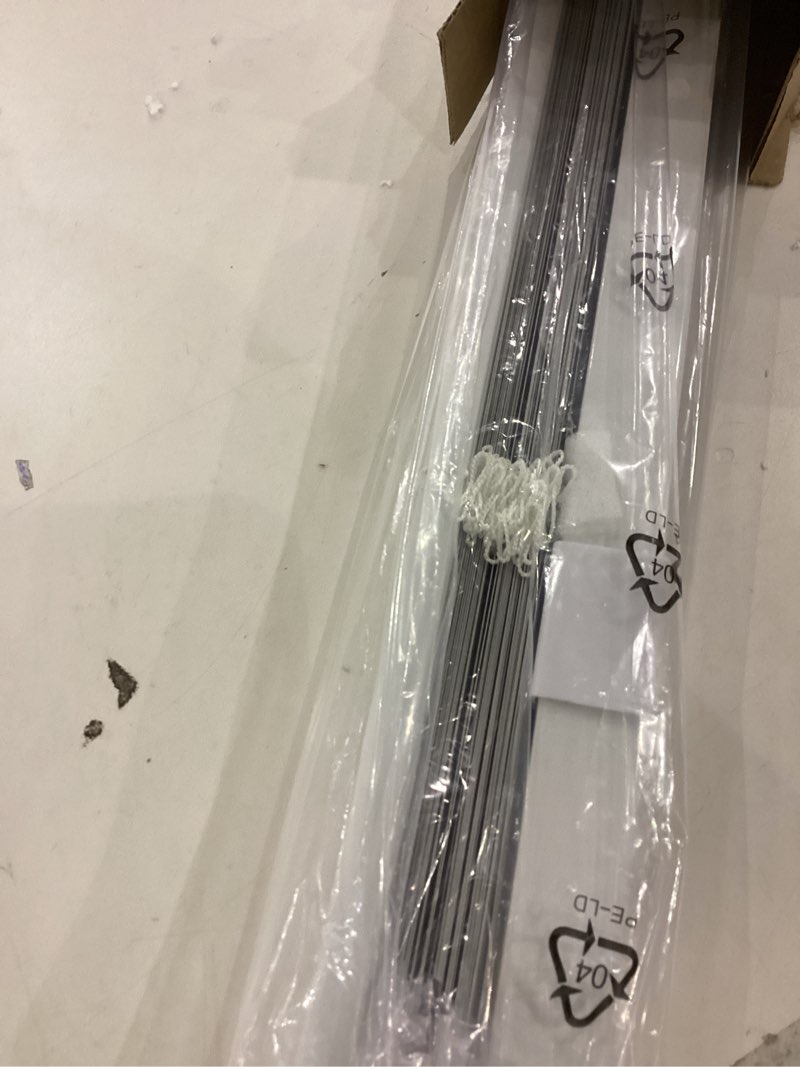 Condition photo showing New/Like New for LazBlinds No Tools-No Drill 1" Aluminum Mini Blinds, Cordless Blinds for Indoor Windows, Light Filtering Horizontal Blinds and Shades for Window Size 42'' W x 64'' H, White No Drill-white 42'' W x 64'' H