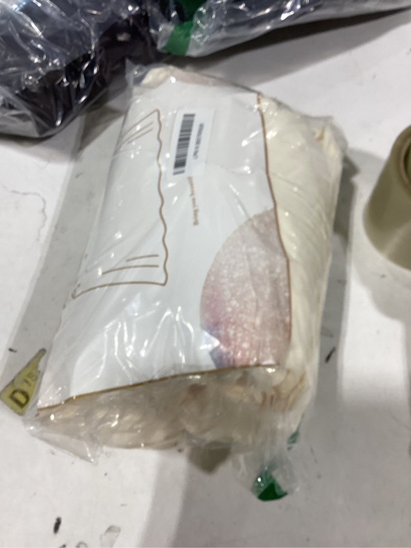 Condition photo showing New/Like New for 1 pack ivory table clothes for 4 foot rectangle tables, one-piece wrinkle resistant stretch spandex table covers with skirt for event banquet wedding birthday party ivory 48" x 24" (4ft-1 pack)