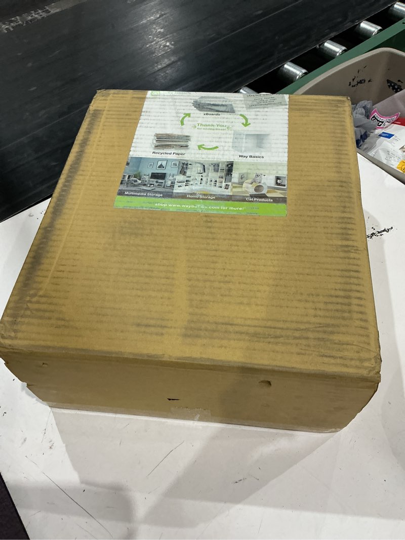 Condition photo showing New/Like New for way basics book shelf 2 tier - vinyl record storage (tool-free assembly) black