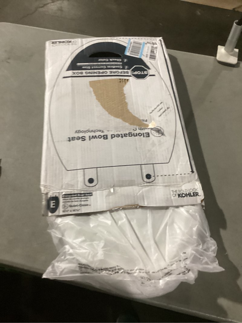 Condition photo showing Good Condition for kohler purewash m250 manual elongated bidet toilet seat, biscuit, quiet-close lid prevents slamming, cool water, easy installation with quick-release hinges, adjustable spray position & pressure biscuit elongated
