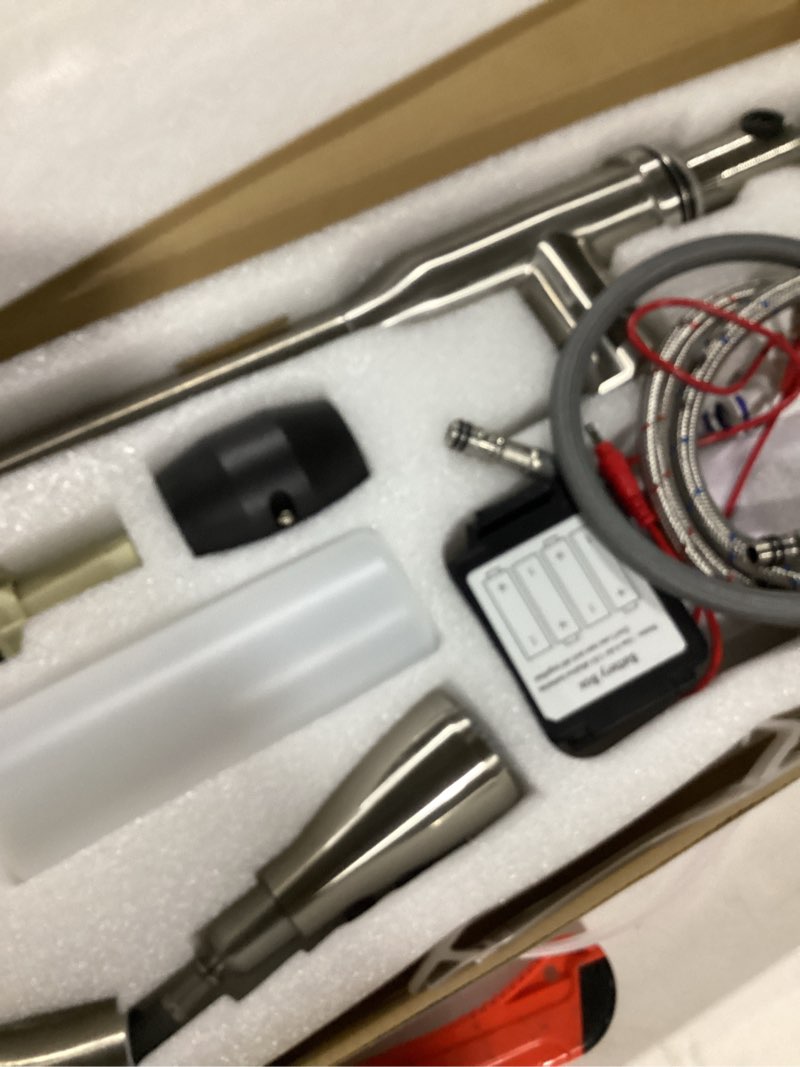 Condition photo showing Good Condition for touch kitchen faucet,keer smart kitchen sink faucet with pull down sprayer, touch on activated kitchen bar sink faucet brushed nickel, stainless steel touch on sensor