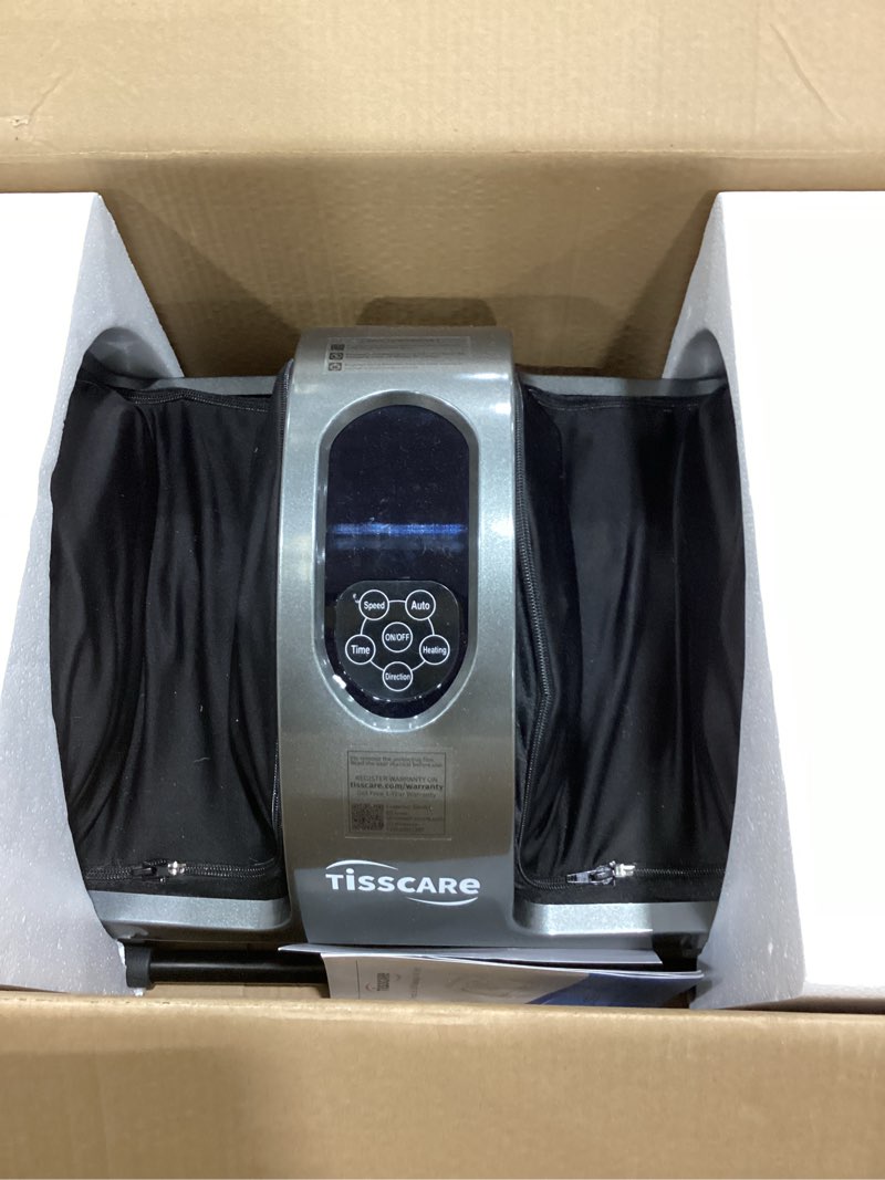Condition photo showing Good Condition for TISSCARE Shiatsu Foot Massager with Heat, FSA Eligible HSA Foot Massager for Plantar Fasciitis, Neuropathy, Circulation and Pain Relief, Massage Feet at Home/Office, Gift for Men and Women 2026 New Upgraded,gray
