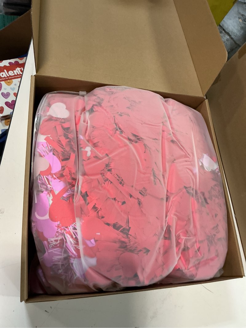 Condition photo showing New/Like New for Valentines Day Car Wreath Spare Tire Decoration LED Tire Cover DIY Kit Include 100ft Tinsel Pink Red Garland Foam Heart 100 LED String Lights for Truck SUV Holiday Outdoor Decor