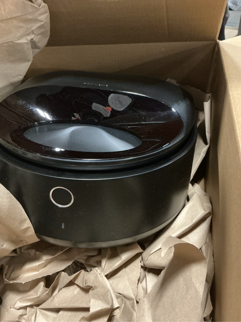 Condition photo showing As Is for PETLIBRO Automatic Cat Feeder Wet Food with Stainless Steel Bowl, Refrigerated Auto Cat Feeder with Semiconductor Cooling, 3 Fresh Meals for 3 Days, App-Controlled Pet Food Dispenser, Easy to Clean Black Feeder