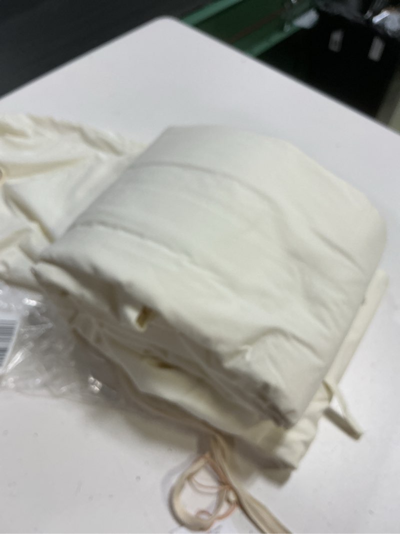 Condition photo showing New/Like New for quince 100% organic cotton king/cal king duvet cover ivory
