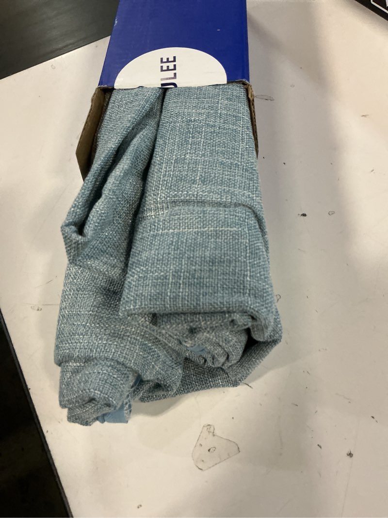 Condition photo showing Good Condition for miulee pack of 2 decorative linen burlap textured pillow covers farmhouse boho accent pillowcases spring coastal home decor for couch sofa bedroom living room 18x18 inch light blue 18" x 18" (pack of 2) light blue