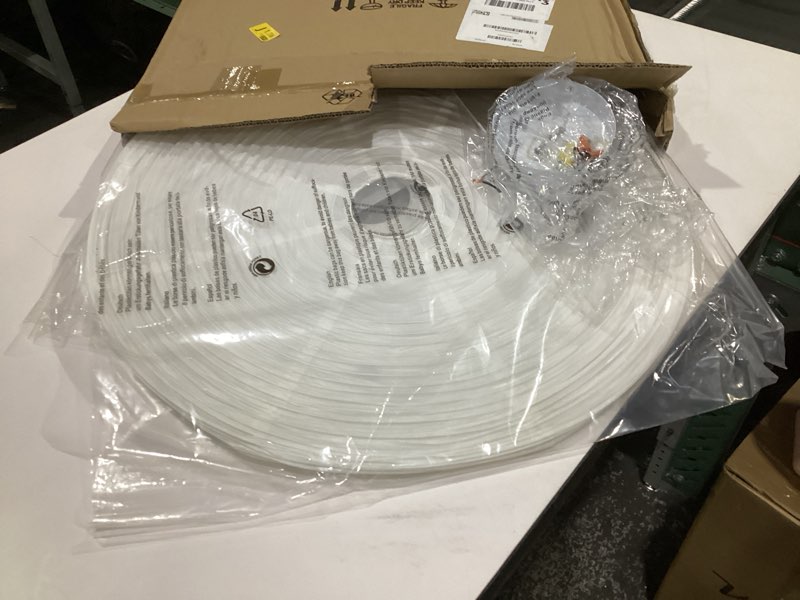 Condition photo showing Good Condition for large rice paper pendant light 2 pack, 23.6in white globe paper lantern lights, e26 base, japanese hanging lantern lamp japandi chandelier for dining room bedroom office living room white 23.6in 2