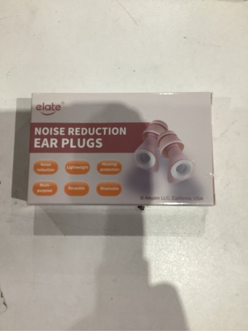 Condition photo showing New/Like New for Elate Fashionable Customizable Ear Plugs with 3 Interchangeable Color Rings – Stylish Silicone Hearing Protection for Sleep, Study, Travel, Autism, ADHD, Concerts & Swimming - Pink