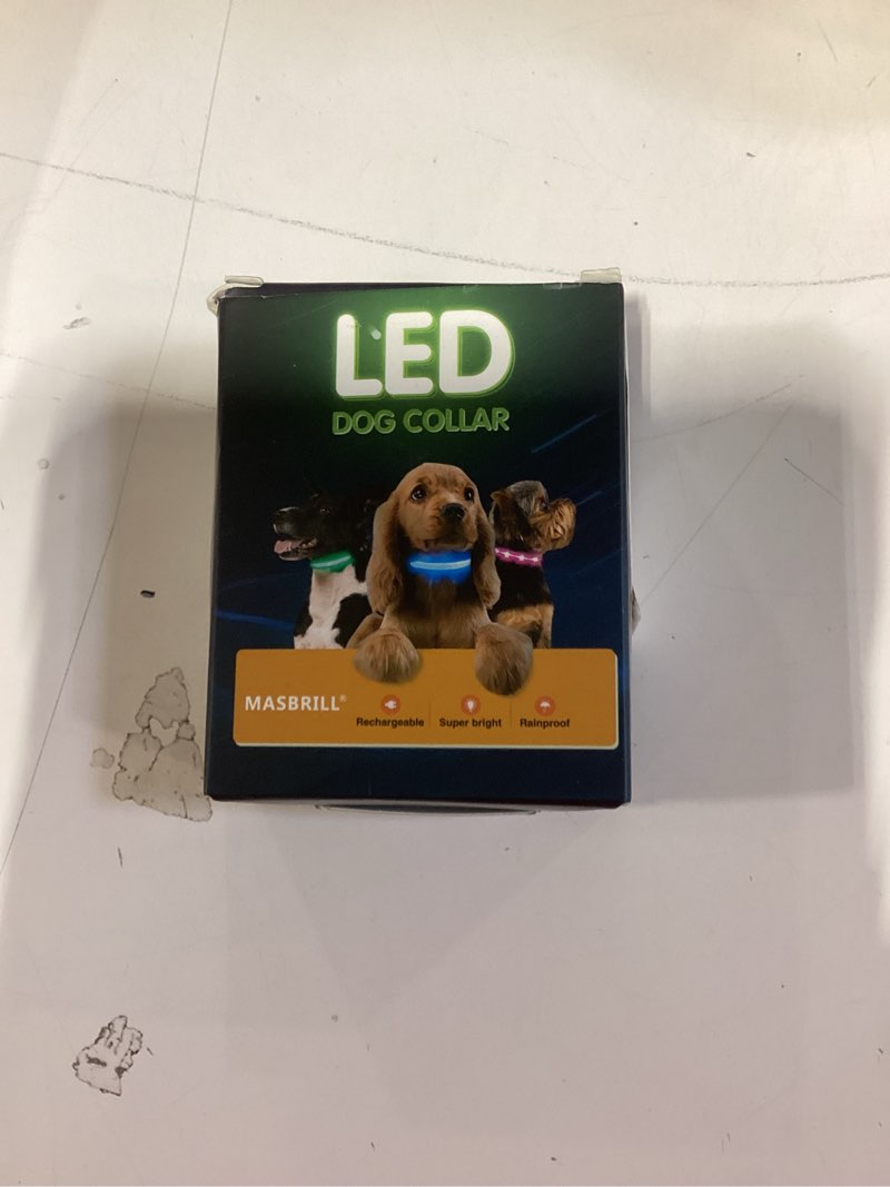 Condition photo showing New/Like New for masbrill light up dog collars - led dog collar rechargeable lighted dog collars for night resistant-water glow dog collar l(23.62*0.98inch) black