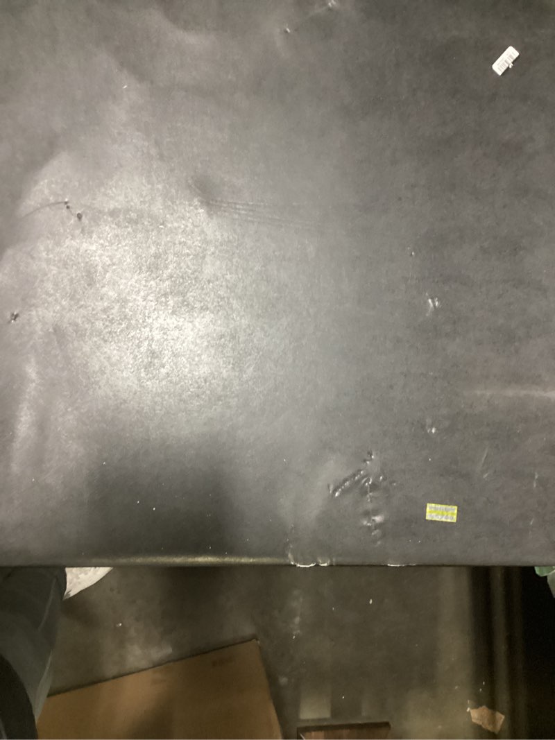 black folding table