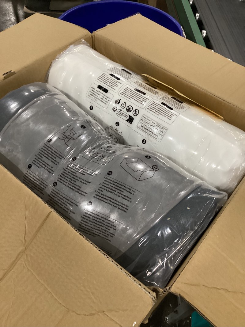 Condition photo showing New/Like New for XL Orthopedic Dog Beds Large Sized Dog - Washable Large Dog Cat Bed Waterproof, Comfort Dogs Couch Sofa with Washable Removable Cover, Pet Bed with Nonskid Bottom, Dark Grey, 48" X-Large Plus I 48.0" x 35.0" x 8.0" Dark Grey