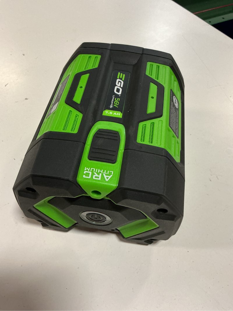 Condition photo showing As Is for ego power+ 56 -volt, 5 ah 1 -pack lithium ion (li-ion) battery
