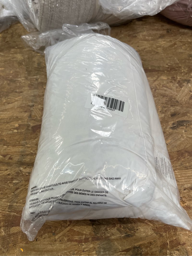 Condition photo showing Good Condition for premium feather pillow insert, 20x20, no color