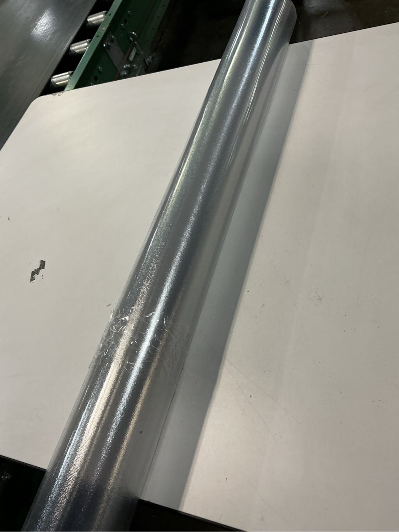 Condition photo showing Good Condition for Frosted Clear Table Protector 36 x 60 Inch, 2mm Thick Plastic Table Cover, Waterproof PVC Clear Table Cover Protector, Desk Protector Mat, Writing Desk Pad for Desktop, Coffee & Dining Room Table 36" x 60" (Rectangular) Frosted 2mm