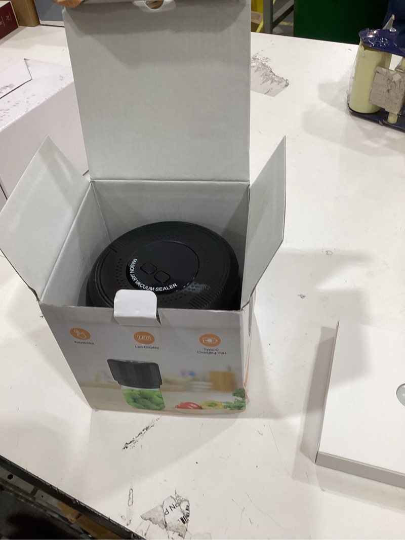 Condition photo showing New/Like New for M11 Electric Mason Jar Vacuum Sealer Kit - with Wide and Regular Mouth Mason Lids, Jar Vacuum Sealer for Canning Jars, Vacuum Sealing Machine for Food Storage Black