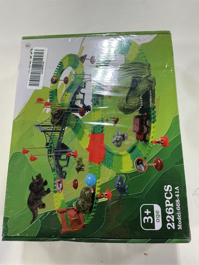 Condition photo showing New/Like New for LCIMG Dinosaur Track Race Car Toys - Birthday Toys Gifts for 3 4 5 6 7 Year Old Boys Girls - Flexibl