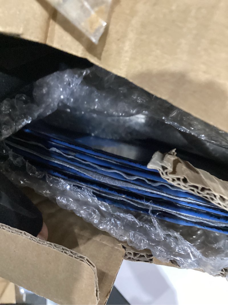 Condition photo showing Good Condition for spsyrine antique royal blue charger plate, 13" embossed plastic table plate chargers for dinner, set of 6 elegant decorations for wedding, dining, party events.