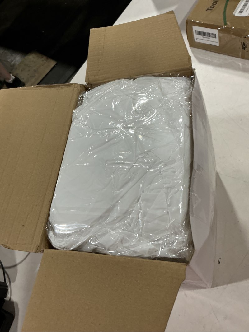 Condition photo showing Good Condition for boao 12 pcs plastic table cloths disposable for parties picnic table covers with fall elastic fitted elastic cover rectangle waterproof for thanks giving christmas picnic(6 ft, 72 x 30 inch,white) 6 ft, 72 x 30 inch white
