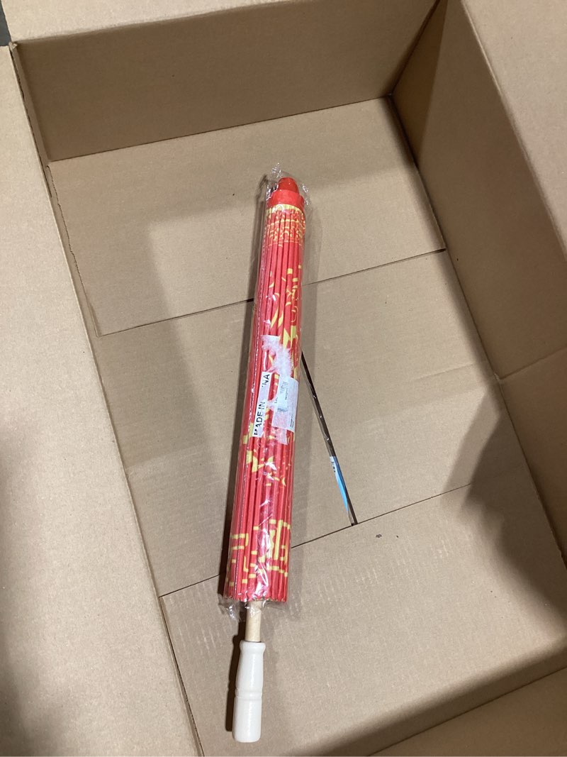 Condition photo showing Good Condition for chinese japanese handmade parasol umbrella,asian decoration diy art dance classical umbrella for wedding parties photography costumes cosplay(1 pcs) umbrella dragon and phoenix 32" cloth umbrella