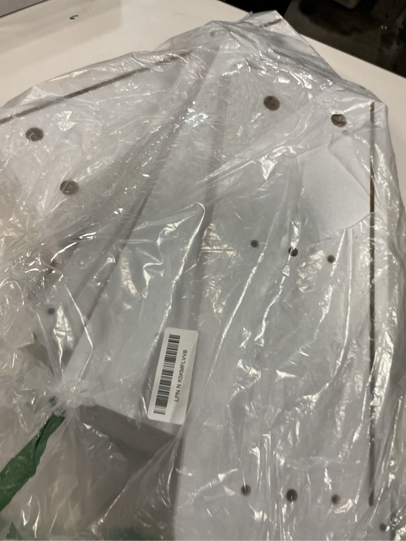 Condition photo showing As Is for Bathroom Cabinet with 2 Doors, Small Freestanding Storage Cabinet with Adjustable Shelf, Slim Bathroom Organizers, Floor Cabinet for Small Spaces, Bathroom, 7.9" D x 14.7" W x 32" H, White