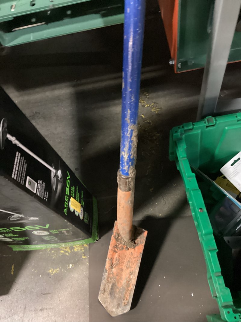 Condition photo showing As Is for kobalt 40-in fiberglass handle trenching spade 