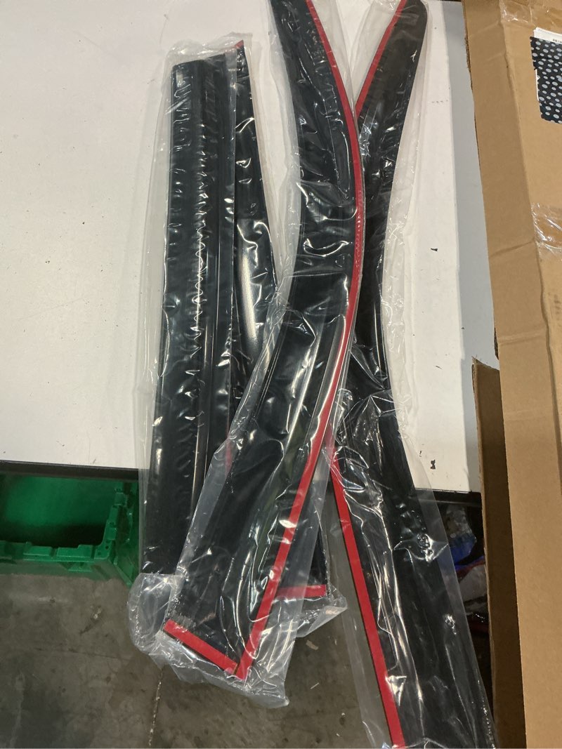 Condition photo showing New/Like New for window visors rain guards for 2019-2024 2025 dodge ram 2500/3500 crew cab, in-channel window deflectors, aerodynamic wind noise reduction & uv protection (4 pcs) 19-25 ram 2500 3500 crew cab