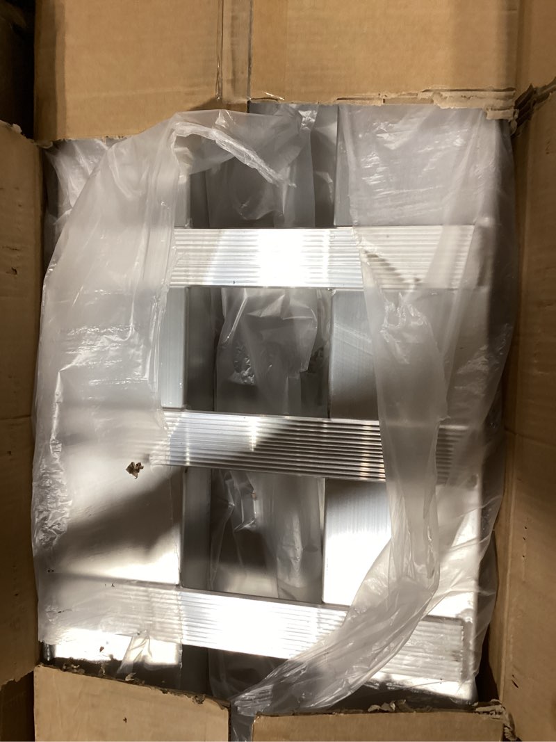 Condition photo showing Good Condition for vevor loading ramps, 2 pcs 108 x 15 in, durable aluminum and heavy-duty trailer ramp set with anti-slip plates, 10000 lbs combined capacity, for carts, farm tractors, atvs, lawn mowers, motorcycles