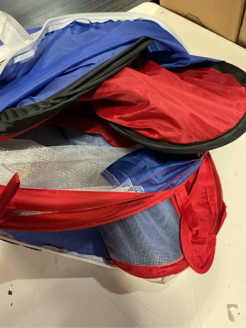 Condition photo showing Good Condition for 3 in 1 Kids Play Tent for Toddler with Baby Ball Pit and Play Tunnel, Children Indoor Outdoor Playhouse with Climbing Tunnel Toy for Toddlers, Boys and Girls Best Birthday Gifts?No Balls?