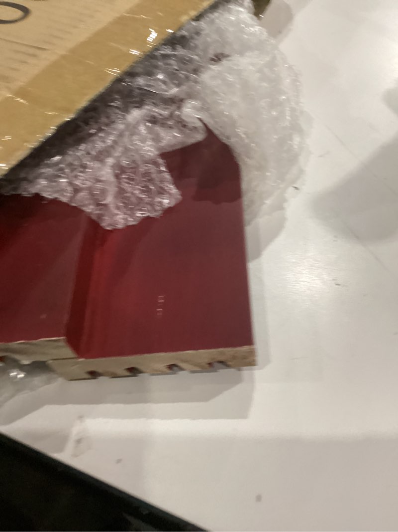 Condition photo showing Good Condition for DecoWoodo Military Challenge Coin Display Holder Case, 8 Row Wooden Challenge Coin Holder Holds 60-70 Coins, Double Ladder Coin Display Rack Stand for Collectors (Mahogany Finisn)