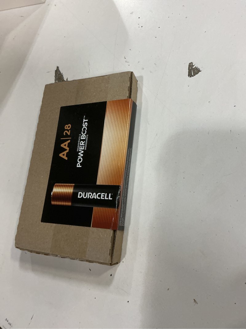 Condition photo showing New/Like New for Duracell Coppertop AA Alkaline Batteries with POWER BOOST Ingredients, 28 Count (Pack of 1), Long-Lasting Alkaline, Re-closable for Quick Access and Organized Storage AA - 28 Count (pack of 1)