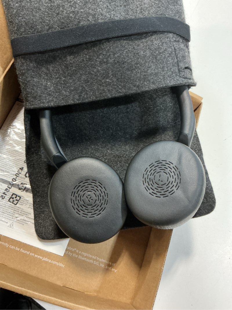 Condition photo showing Good Condition for jabra evolve2 55 stereo wireless headset - features aircomfort technology, noise-cancelling mics & active noise cancellation - ms teams certified, works with other platforms - black dual-ear, usb-a dongle teams certified