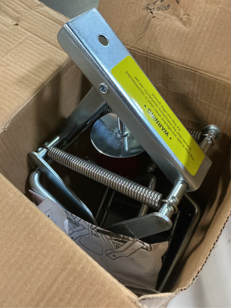 Condition photo showing Good Condition for 2 pack mole traps,galvanized steel scissor trap,reusable mole trap killer,easy set trap for lawns