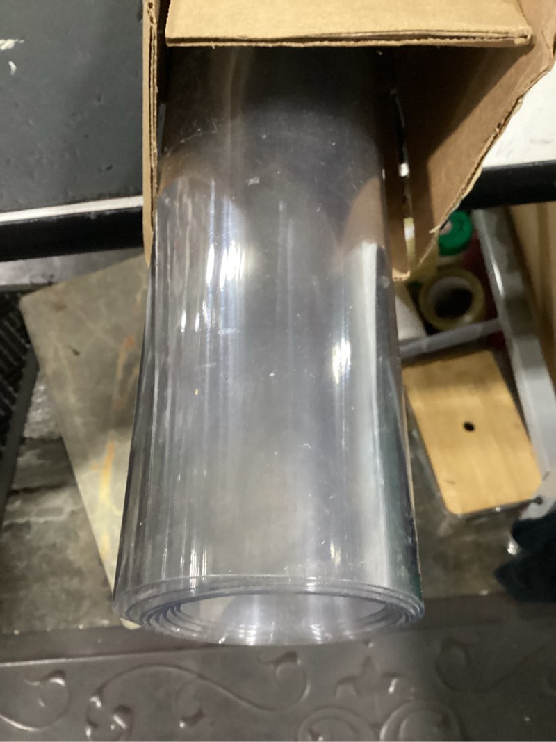 Condition photo showing Good Condition for 36x70 inch clear table protector 1.5mm thick plastic table cover protector waterproof tablecloth cover rectangle vinyl desk top writing mat pvc table pad for wood coffee dining room tabletop 36" x 70" new clear 1.5mm