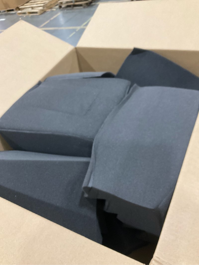 Condition photo showing As Is for 8 Pack - Bass Traps Acoustic Foam Corner, 8''x8''x12'' Black Bass Traps Corner Studio Foam, High Density and Fire-Proof Acoustic Panels Recording Studio Acoustical Treatments 8" x 8" x 12"-8 Pack (No Adhesive) Black