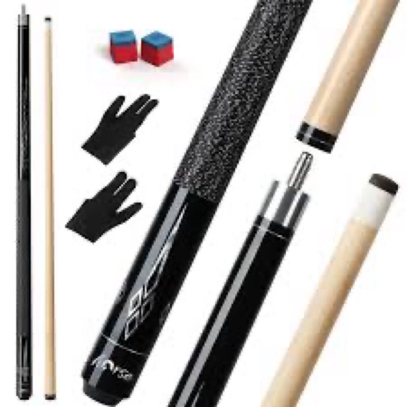 horse pool cue sticks, 58 inch canadian maple wood cue stick, pool sticks for adults, pool stick for