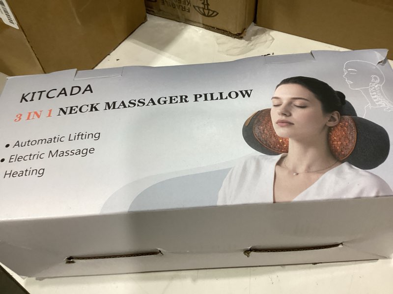 Condition photo showing New/Like New for 3-in-1 neck massager pillow, rechargeable neck massager with heating and traction function, pillow massage neck hump for shoulder pain,deep tissue pain relief