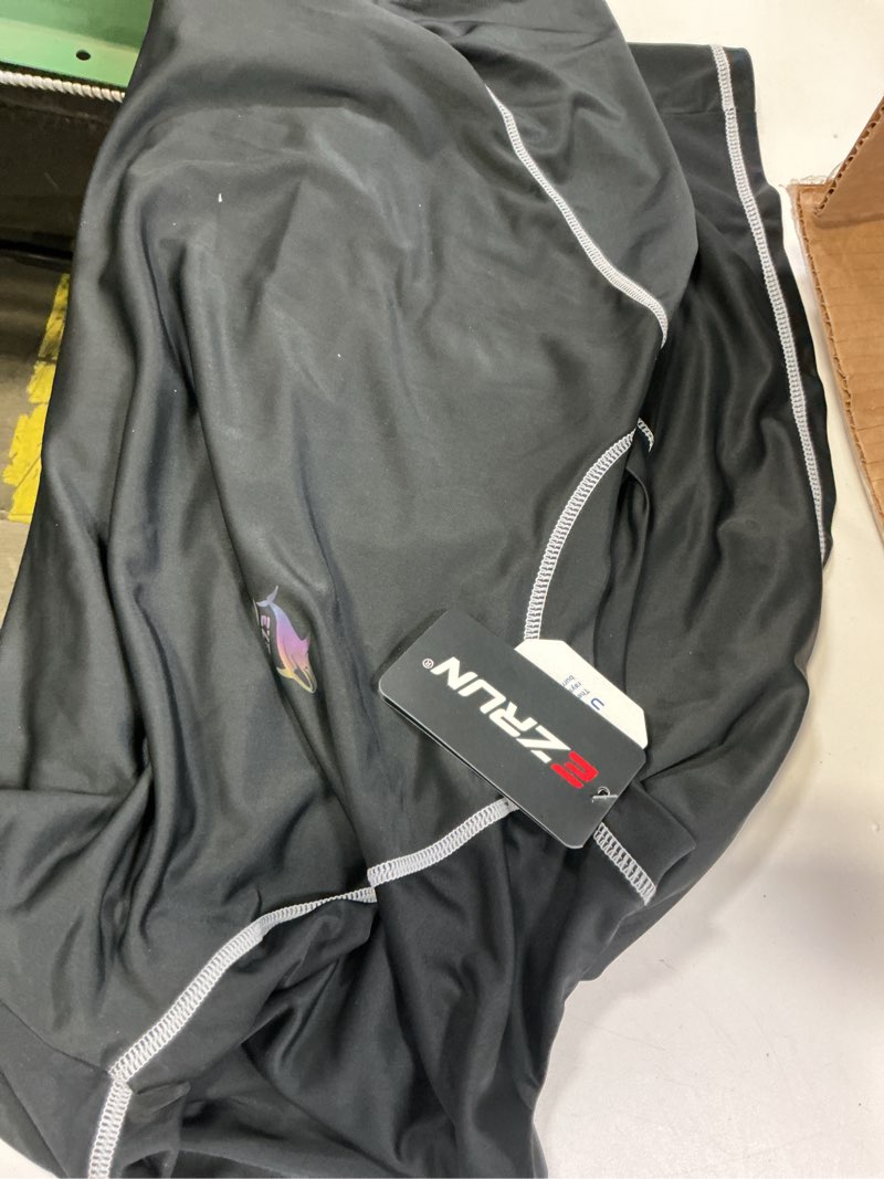 Condition photo showing New/Like New for Men's Swim Shirts Rash Guard UPF 50+ UV Sun Protection T-Shirt Quick Dry Fishing Beach T Shirts X-Large Black