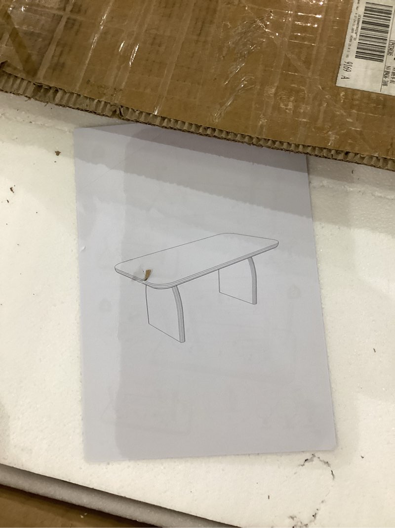 tribesigns rectangle coffee table, 47-inch wood rectangular living room table, farmhouse accent cent